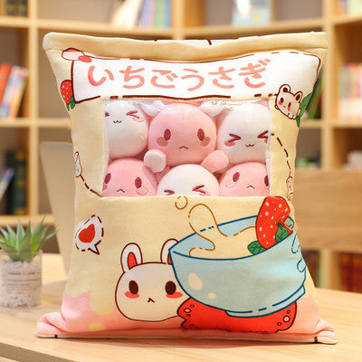 Cute Cat Rabbit Pig Snack Pillow