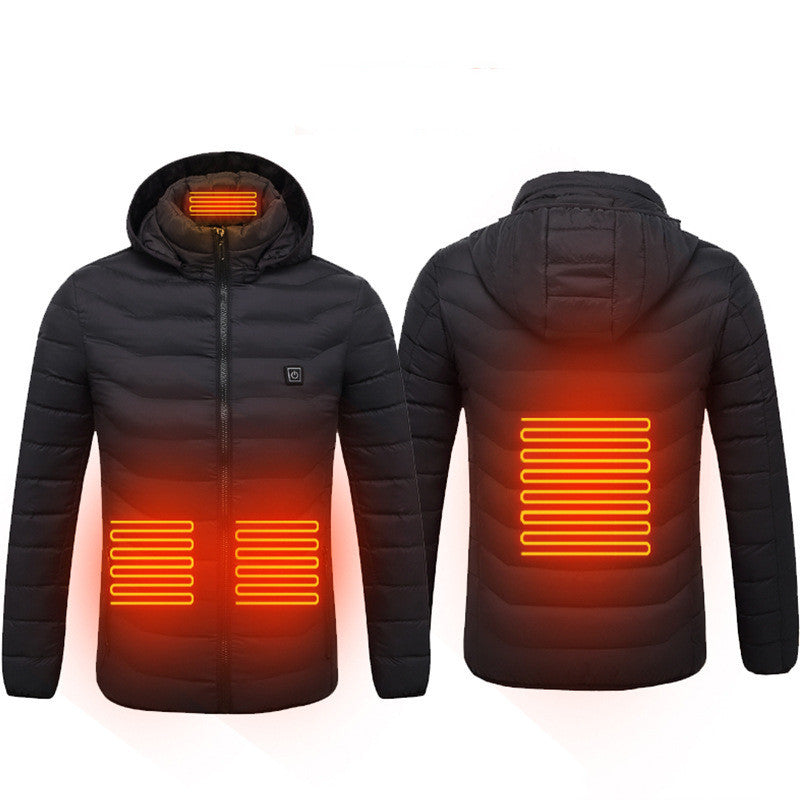 Heated Hooded Jacket ,Lightweight and Adjustable Temperature