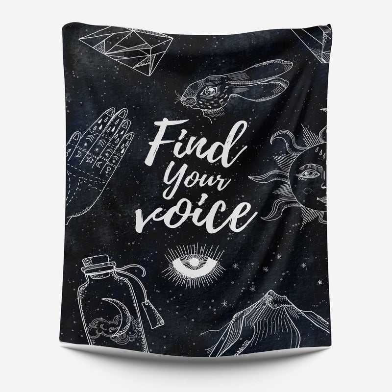 Line Moon Tapestry Wall Decor  Mounted