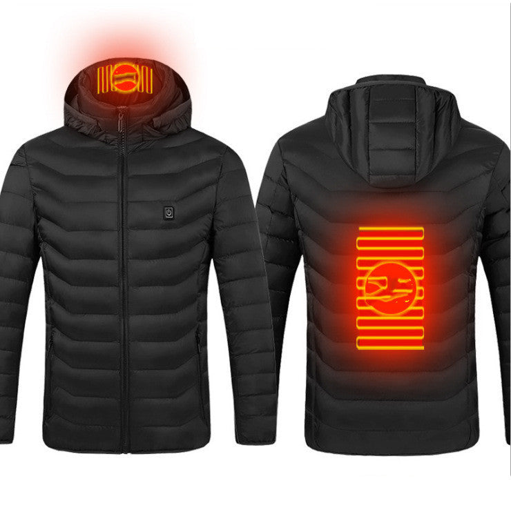 Heated Hooded Jacket ,Lightweight and Adjustable Temperature