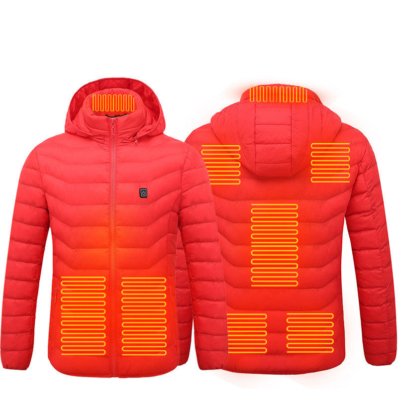 Heated Hooded Jacket ,Lightweight and Adjustable Temperature