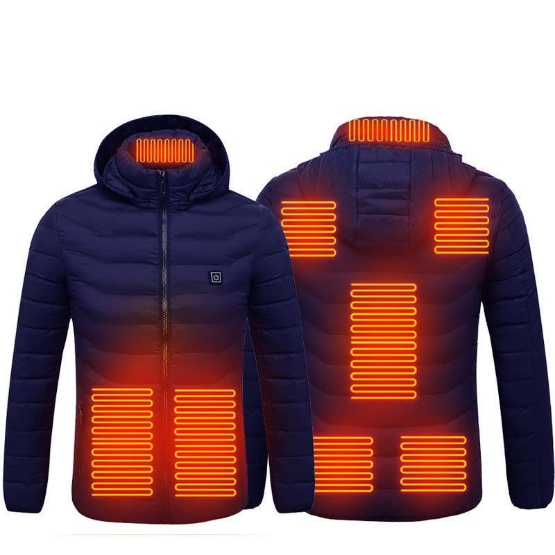 Heated Hooded Jacket ,Lightweight and Adjustable Temperature