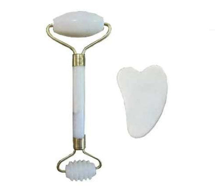 Natural Jade Beauty Device Single Head Jade Roller White Thorn