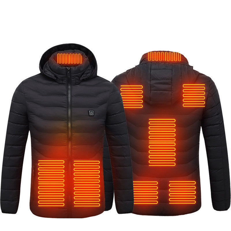 Heated Hooded Jacket ,Lightweight and Adjustable Temperature