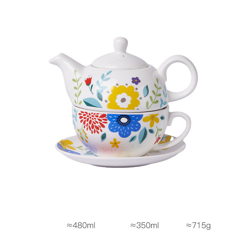 Ceramic English Coffee Cup Set Tea Set Mother And Daughter Pot