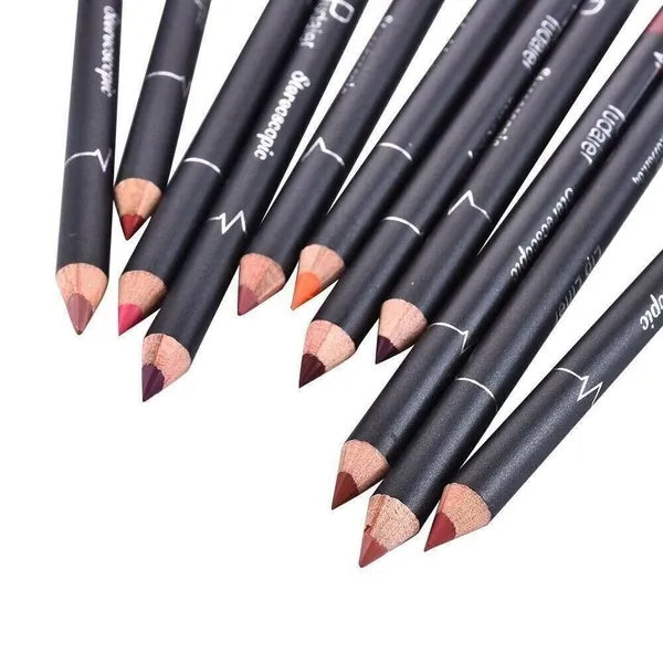 12-Piece Waterproof Matte Lipstick & Lip-Liner Set