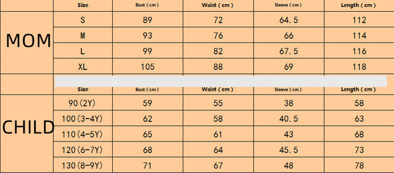 Mother And Daughter Floral Print Dress